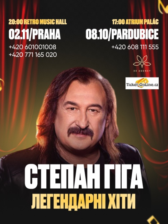 STEPAN GIGA - Změna termínů koncertů.