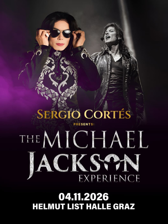SERGIO CORTÉS – The Michael Jackson Experience (Live Tribute Show) in Graz