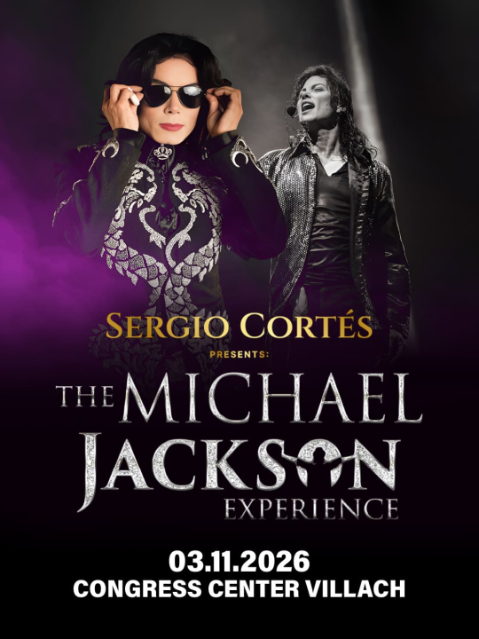 SERGIO CORTÉS – The Michael Jackson Experience (Live Tribute Show) in Villach